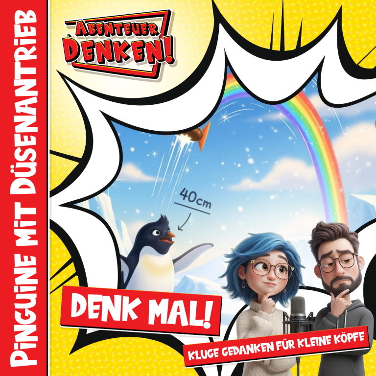 Denk Mal-Pinguine mit Düsenantrieb (Cover)